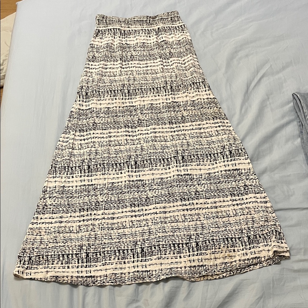 Cynthia Rowley Black and White Maxi Skirt